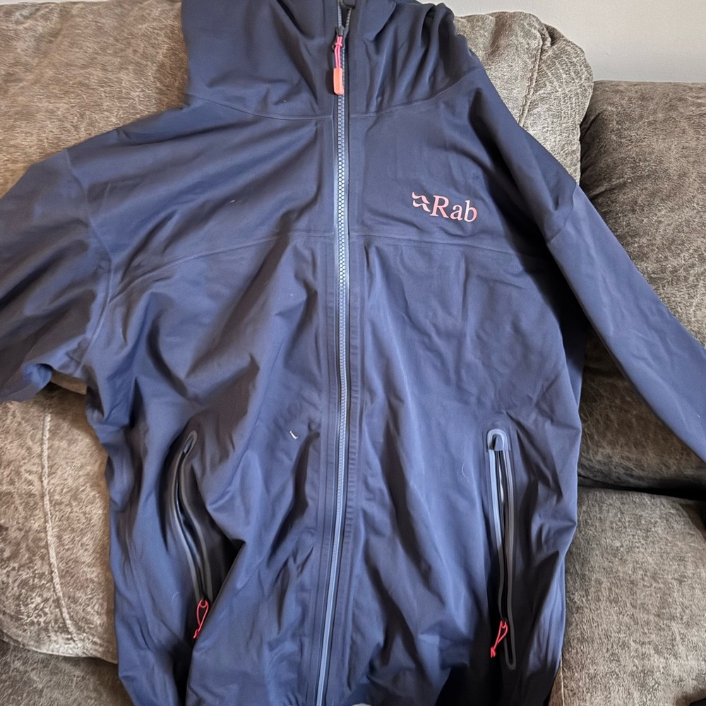 Rab Brand Blue Jacket with Pink Accents